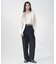 new basic　HIGH TWIST WOOL PANTS
