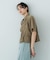 クロップドペプラムシャーリングシャツ