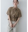 クロップドペプラムシャーリングシャツ