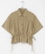 クロップドペプラムシャーリングシャツ