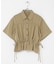 クロップドペプラムシャーリングシャツ