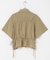 クロップドペプラムシャーリングシャツ
