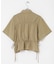 クロップドペプラムシャーリングシャツ