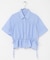 クロップドペプラムシャーリングシャツ