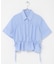 クロップドペプラムシャーリングシャツ