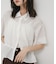 クロップドペプラムシャーリングシャツ