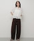 クロップドペプラムシャーリングシャツ