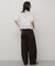 クロップドペプラムシャーリングシャツ