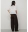 クロップドペプラムシャーリングシャツ