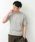 LIFE STYLE TAILOR　ハイゲージクルーネック半袖ニット