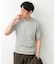 LIFE STYLE TAILOR　ハイゲージクルーネック半袖ニット