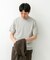 LIFE STYLE TAILOR　ハイゲージクルーネック半袖ニット