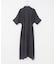 セミシアー5分袖シャツワンピース