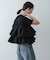 シャイニーフリルドッキングカットトップ