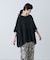 コットンクレープギャザーブラウス