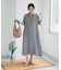リネン半袖シャツワンピース
