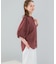 『WEB／一部店舗限定』UVカットウォッシャブルリネン混シャツブラウス
