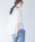 『WEB／一部店舗限定』UVカットウォッシャブルリネン混シャツブラウス