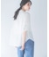 『WEB／一部店舗限定』UVカットウォッシャブルリネン混シャツブラウス