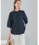 『WEB／一部店舗限定』UVカットウォッシャブルリネン混シャツブラウス
