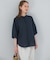 『WEB／一部店舗限定』UVカットウォッシャブルリネン混シャツブラウス
