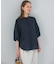 『WEB／一部店舗限定』UVカットウォッシャブルリネン混シャツブラウス