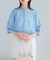 『WEB／一部店舗限定』UVカットウォッシャブルリネン混シャツブラウス