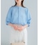 『WEB／一部店舗限定』UVカットウォッシャブルリネン混シャツブラウス