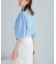『WEB／一部店舗限定』UVカットウォッシャブルリネン混シャツブラウス