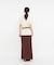 メランジRIBニットスカート