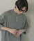 『別注』Healthknit×SENSE OF PLACE　ヘンリーネックTシャツ