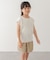 『150サイズあり』変形ワッフルノースリーブプルオーバー(KIDS)