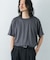 『洗濯可』LINEN NARROW TRIM T-SHIRTS