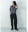 『洗濯可』LINEN NARROW TRIM T-SHIRTS