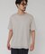 『洗濯可』LINEN NARROW TRIM T-SHIRTS