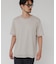 『洗濯可』LINEN NARROW TRIM T-SHIRTS
