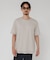 『洗濯可』LINEN NARROW TRIM T-SHIRTS