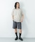 『洗濯可』LINEN NARROW TRIM T-SHIRTS