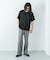 『洗濯可』LINEN NARROW TRIM T-SHIRTS