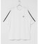 OOPS　吸水速乾ラインモックネックTシャツ
