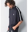 OOPS　吸水速乾ラインモックネックTシャツ