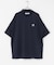 OOPS　吸水速乾ラインモックネックTシャツ
