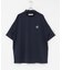 OOPS　吸水速乾ラインモックネックTシャツ