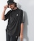 OOPS　吸水速乾ラインモックネックTシャツ