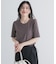 5分袖楊柳カットTシャツ