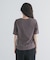 5分袖楊柳カットTシャツ