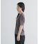 5分袖楊柳カットTシャツ