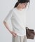5分袖楊柳カットTシャツ