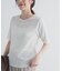 5分袖楊柳カットTシャツ