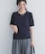 5分袖楊柳カットTシャツ